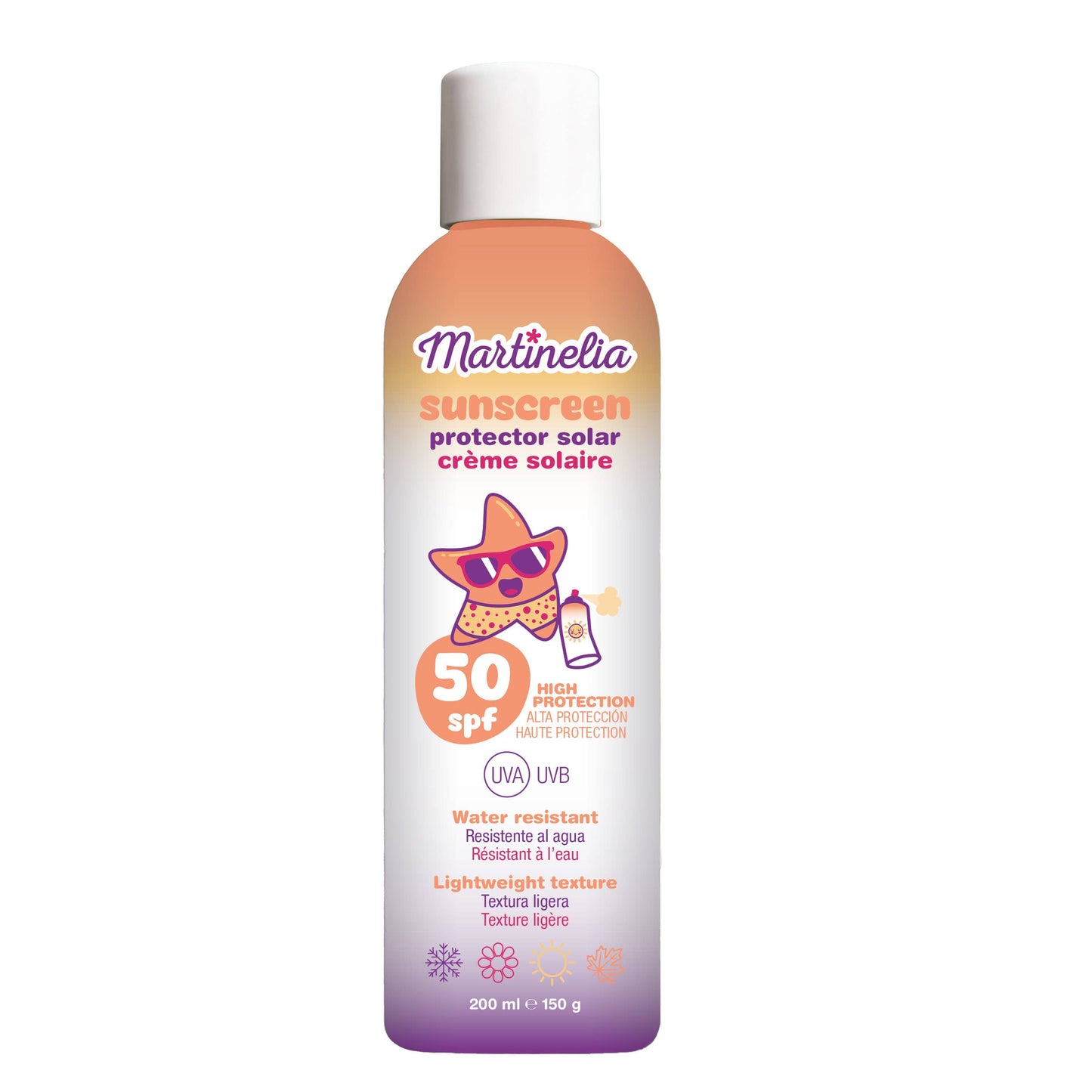 Sunscreen SPF 50 Waterproof 200 ml - Martinelia