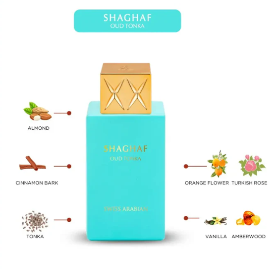 SWISS ARABIAN SHAGHAF OUD TONKA 75.ml