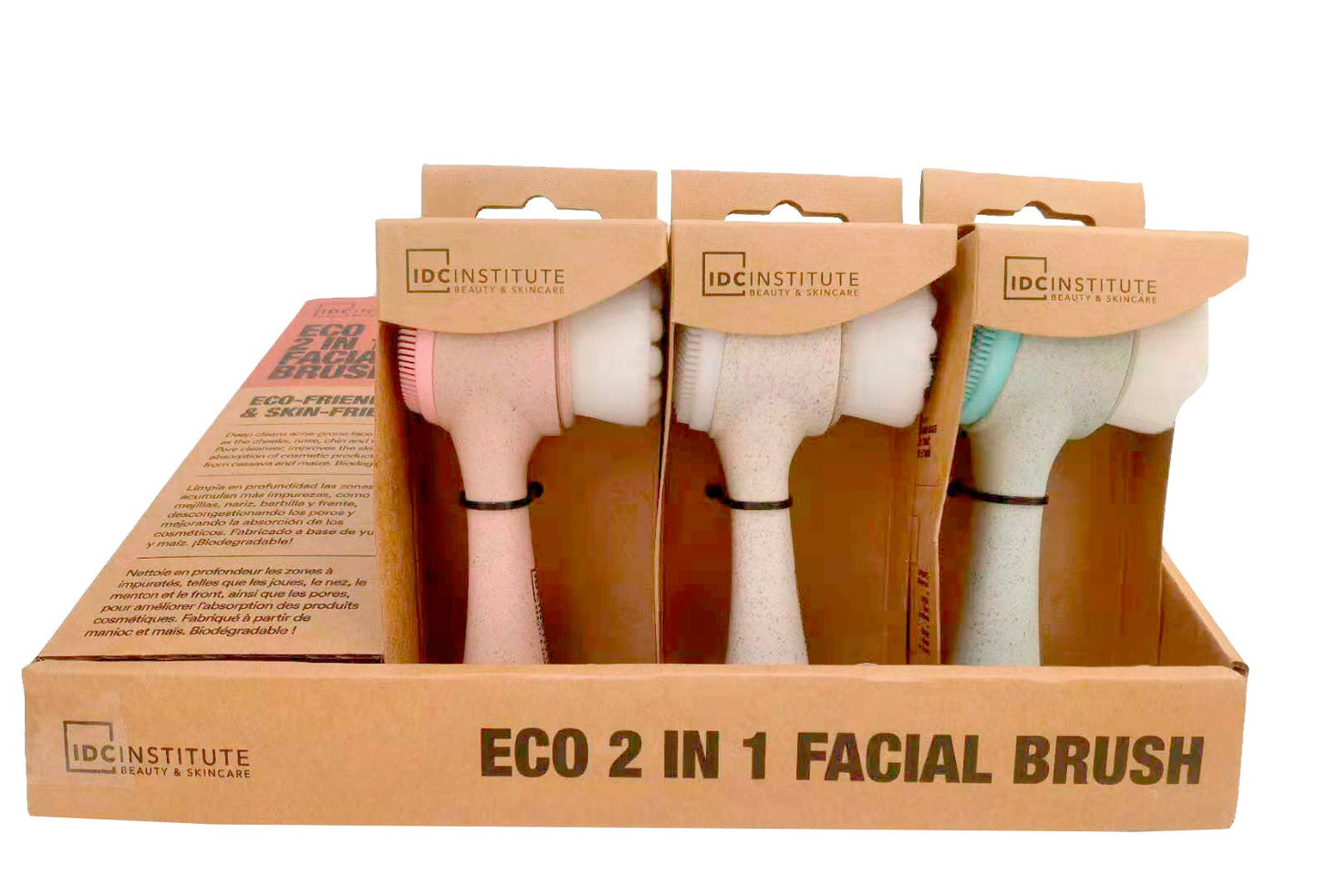 Idc Institute Natural Fiber Facial Brush 2In1